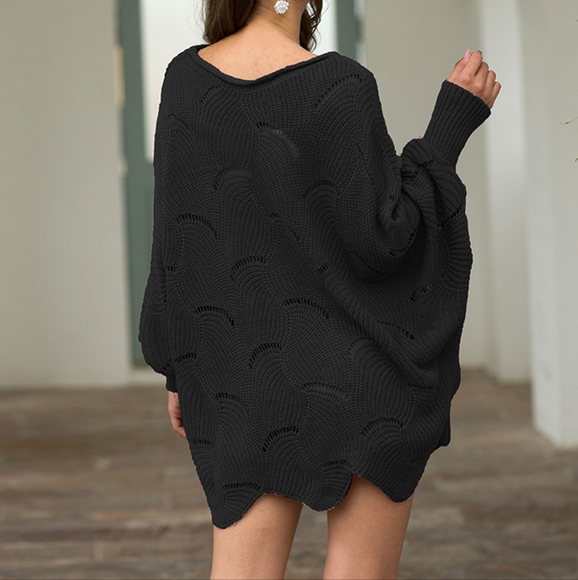 Lantern Glow Knit Top - Black - Picture 4 of 6